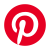 Red pinterest logo